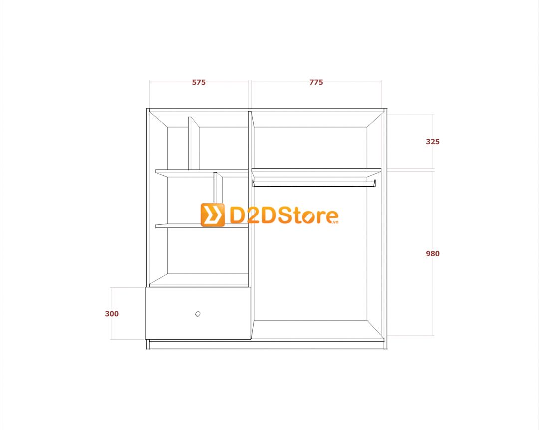  Tủ quần áo cho bé TA.BE06 