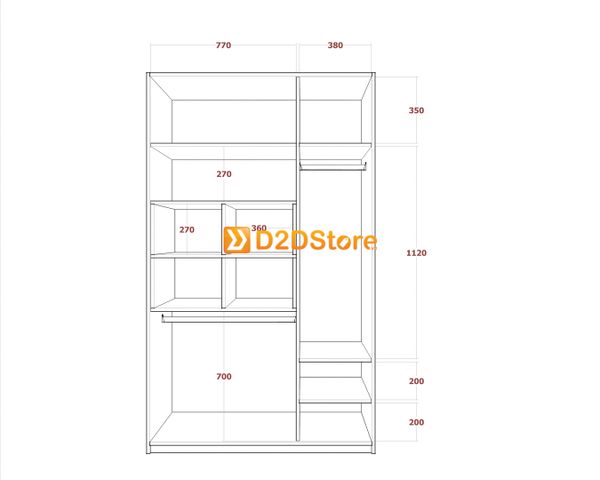 Tủ quần áo cho bé TA.BE01