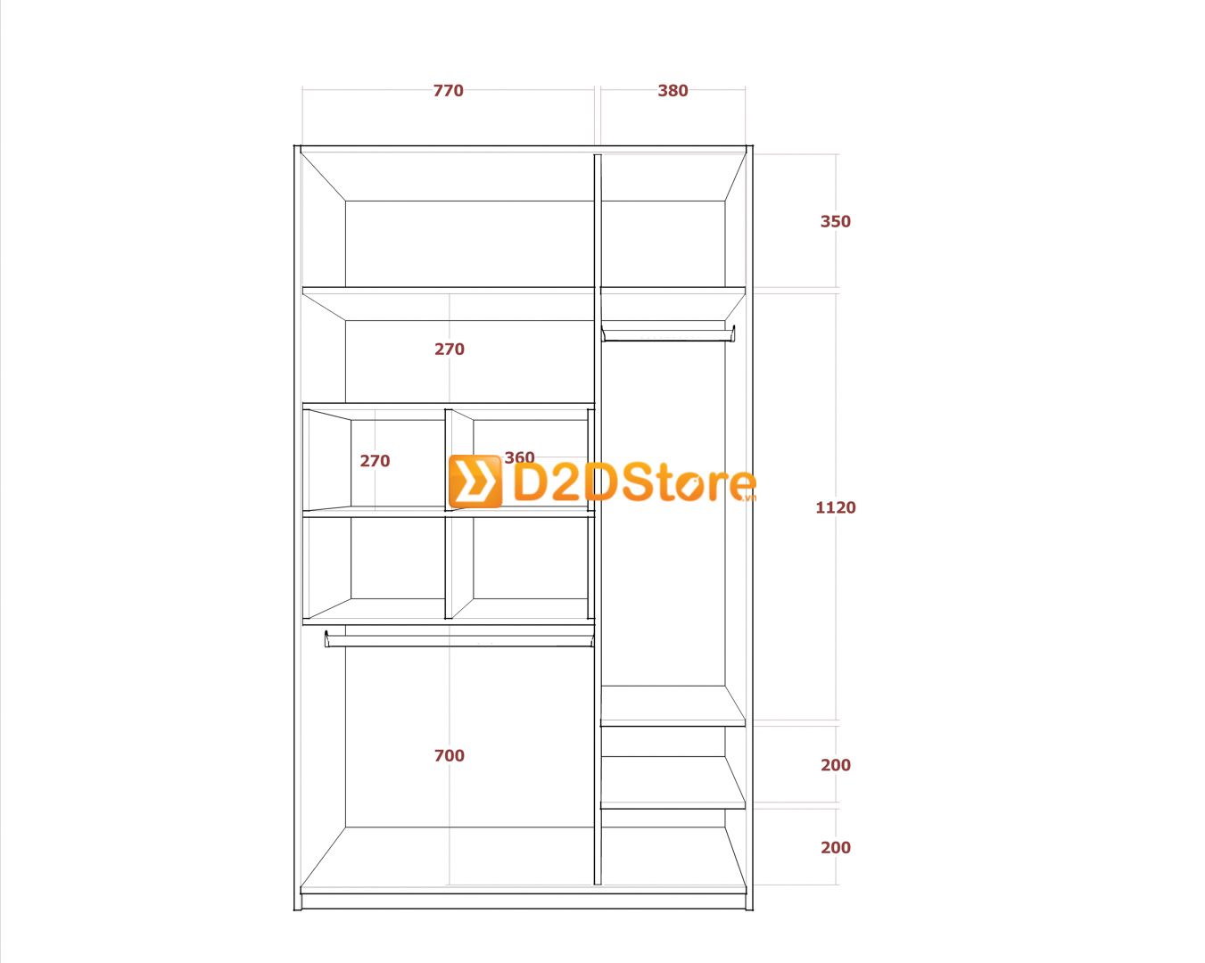  Tủ quần áo cho bé TA.BE01 