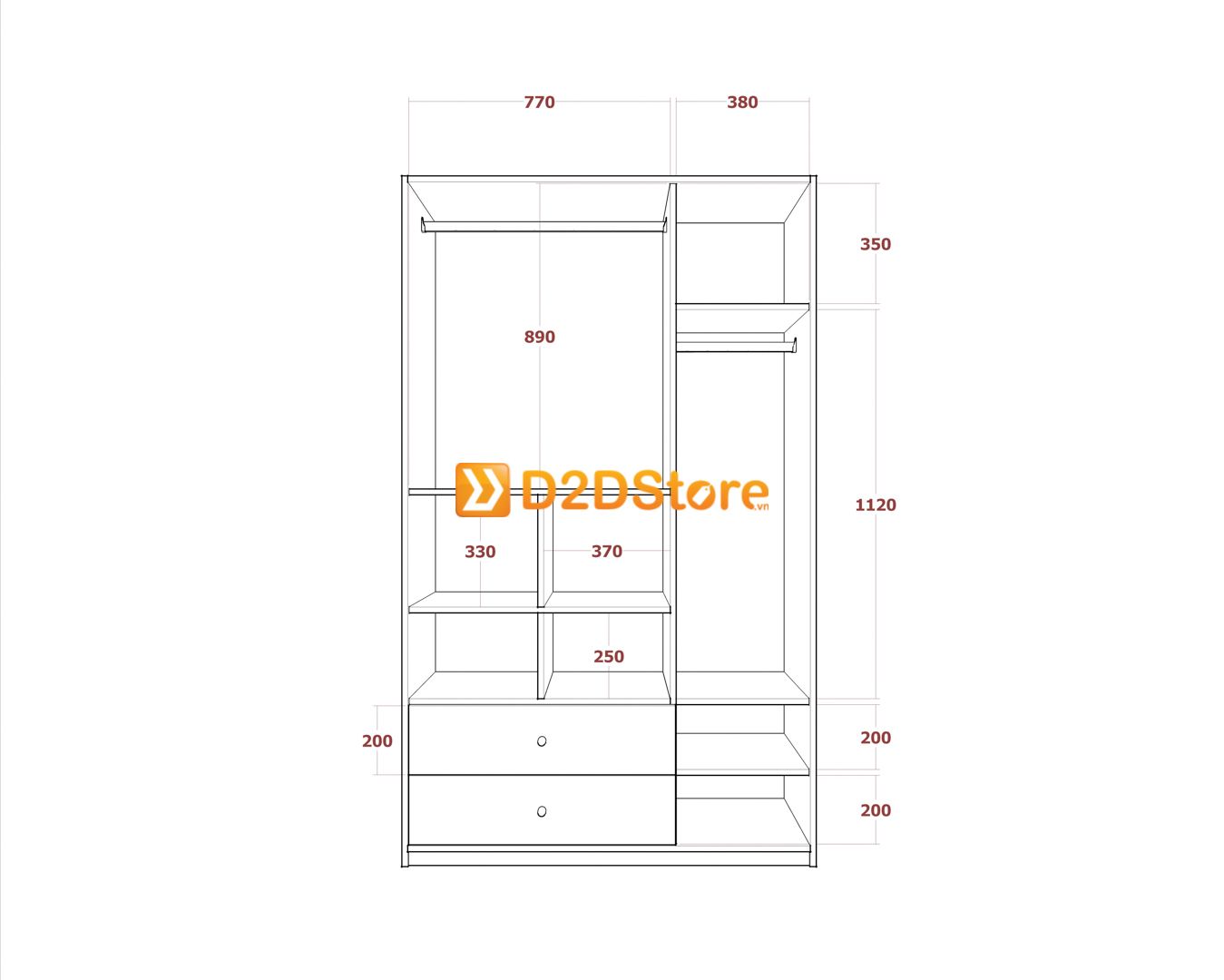  Bộ giường tủ phòng ngủ bé gái BTG.BG03 