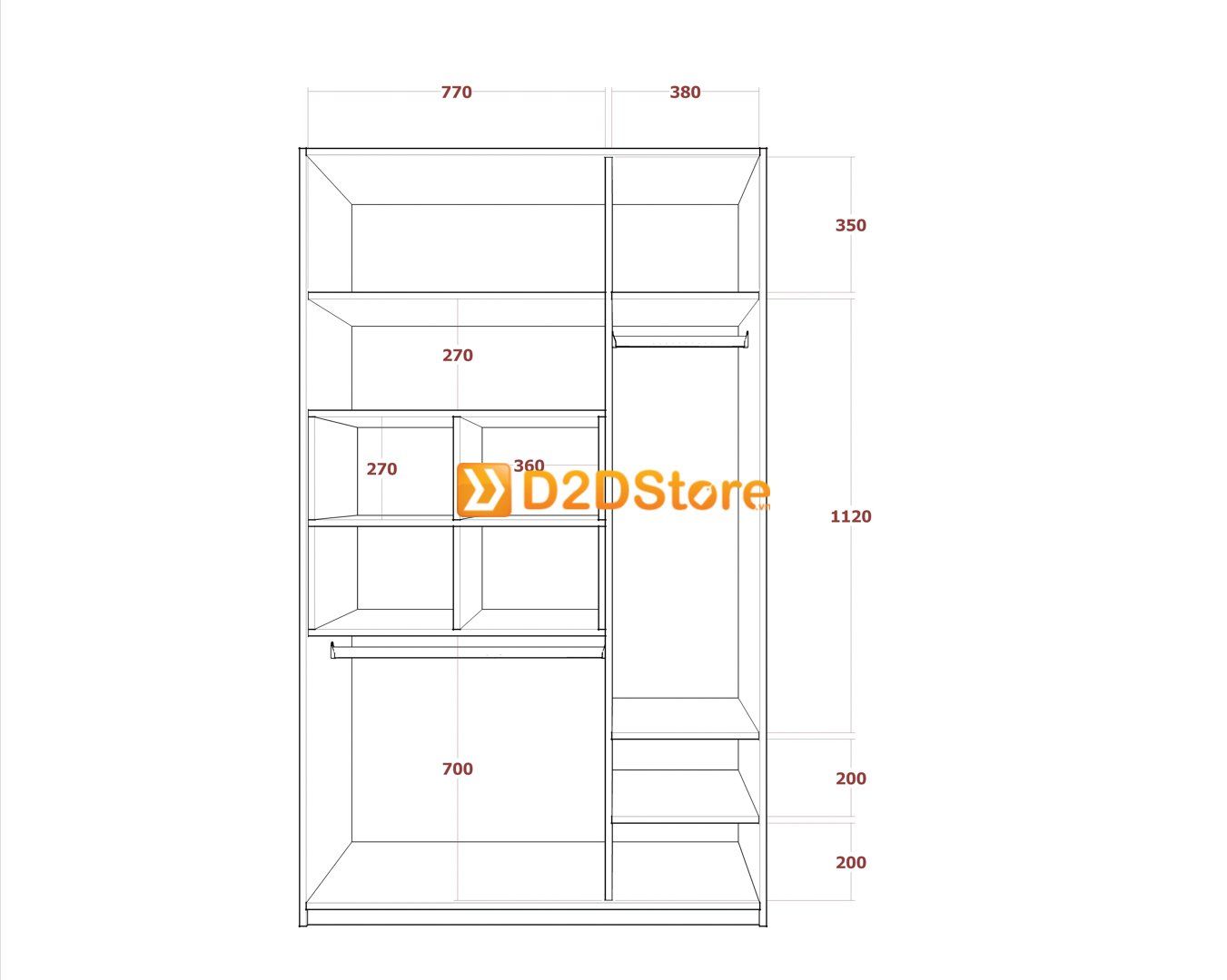  Bộ giường tủ phòng ngủ bé gái BTG.BG01 