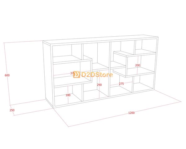 Kệ sách treo tường KS.TT01