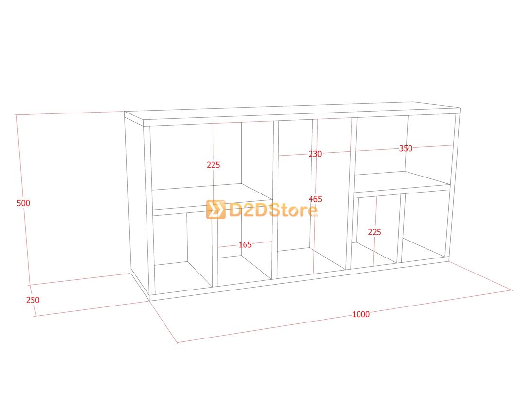  Kệ sách treo tường KS.TT02 