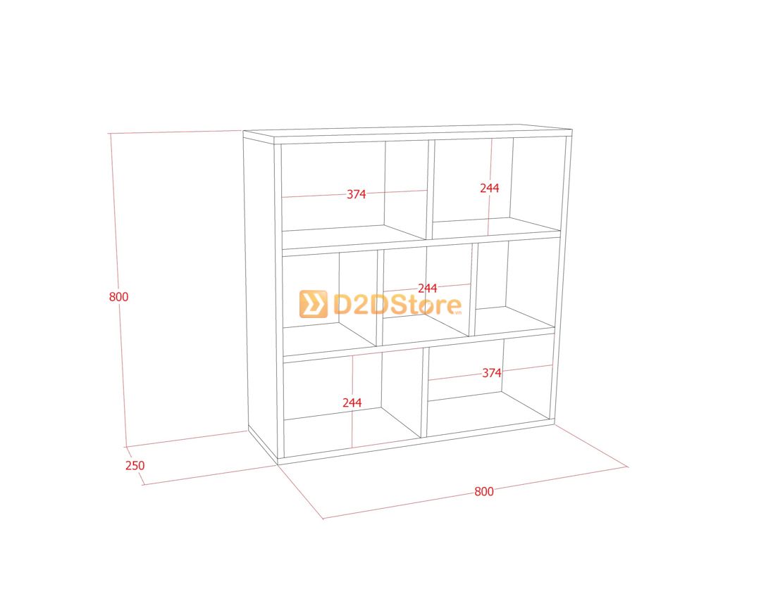  Kệ sách treo tường KS.TT03 