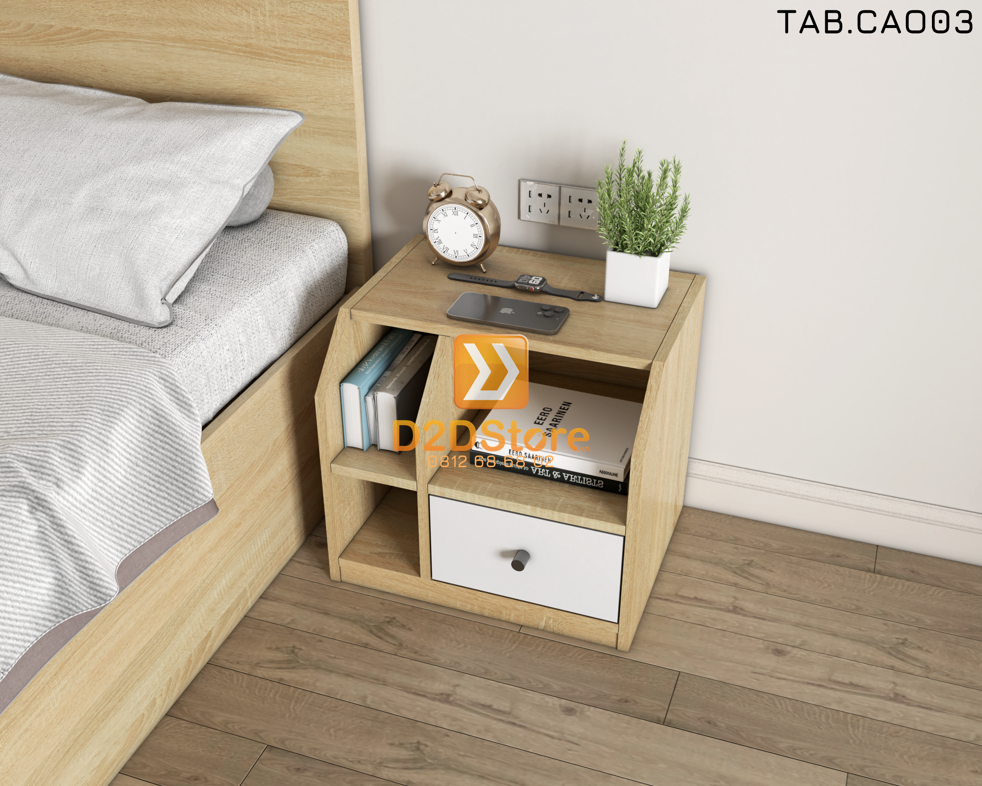  Tab đầu giường cao TAB.CAO03 