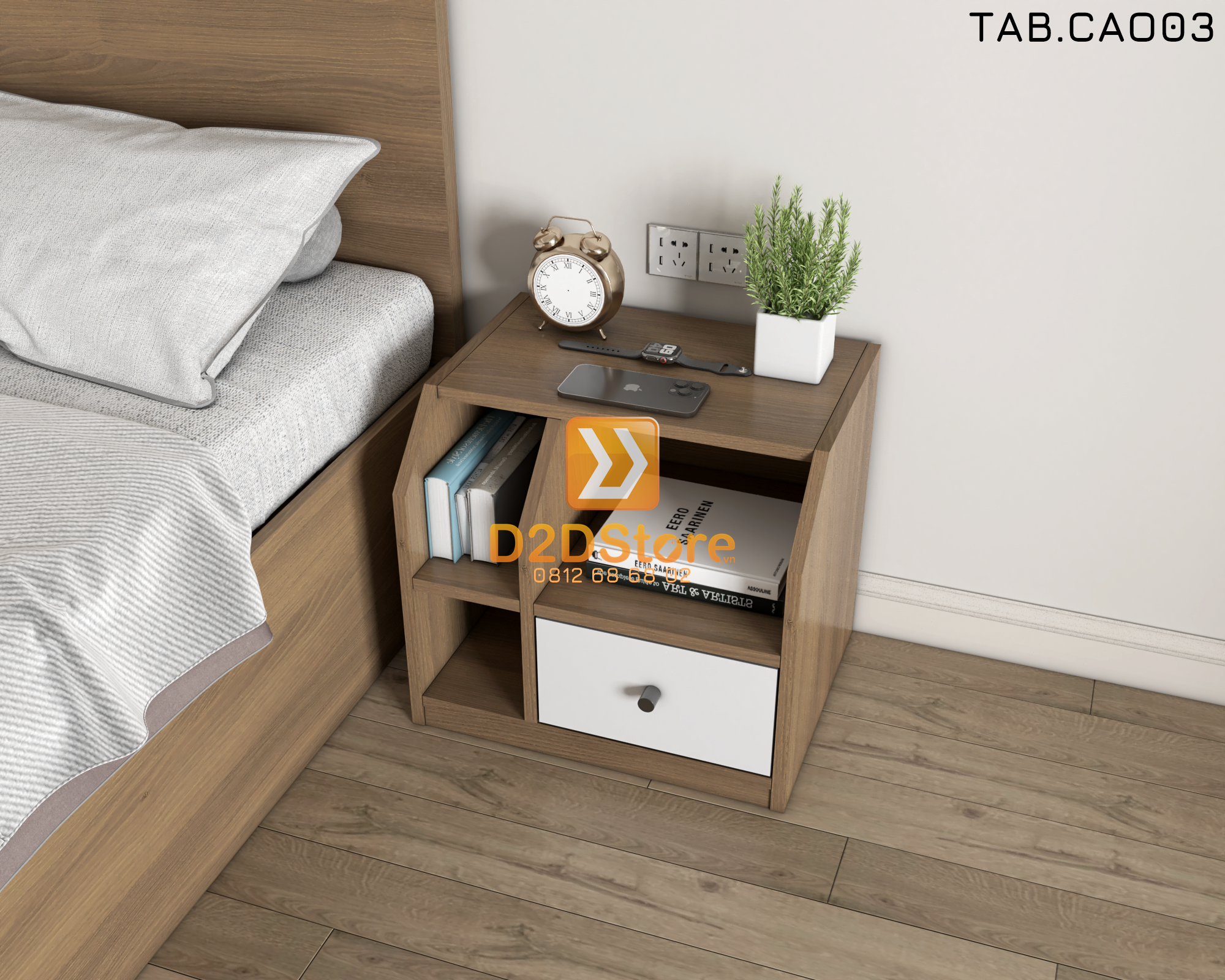  Tab đầu giường cao TAB.CAO03 
