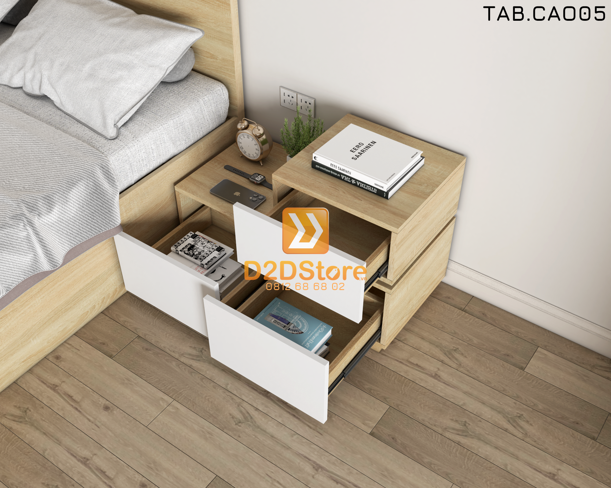  Tab đầu giường cao TAB.CAO05 