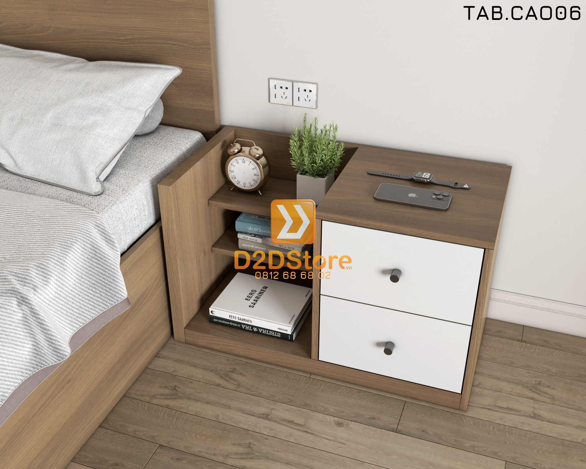  Tab đầu giường cao TAB.CAO06 