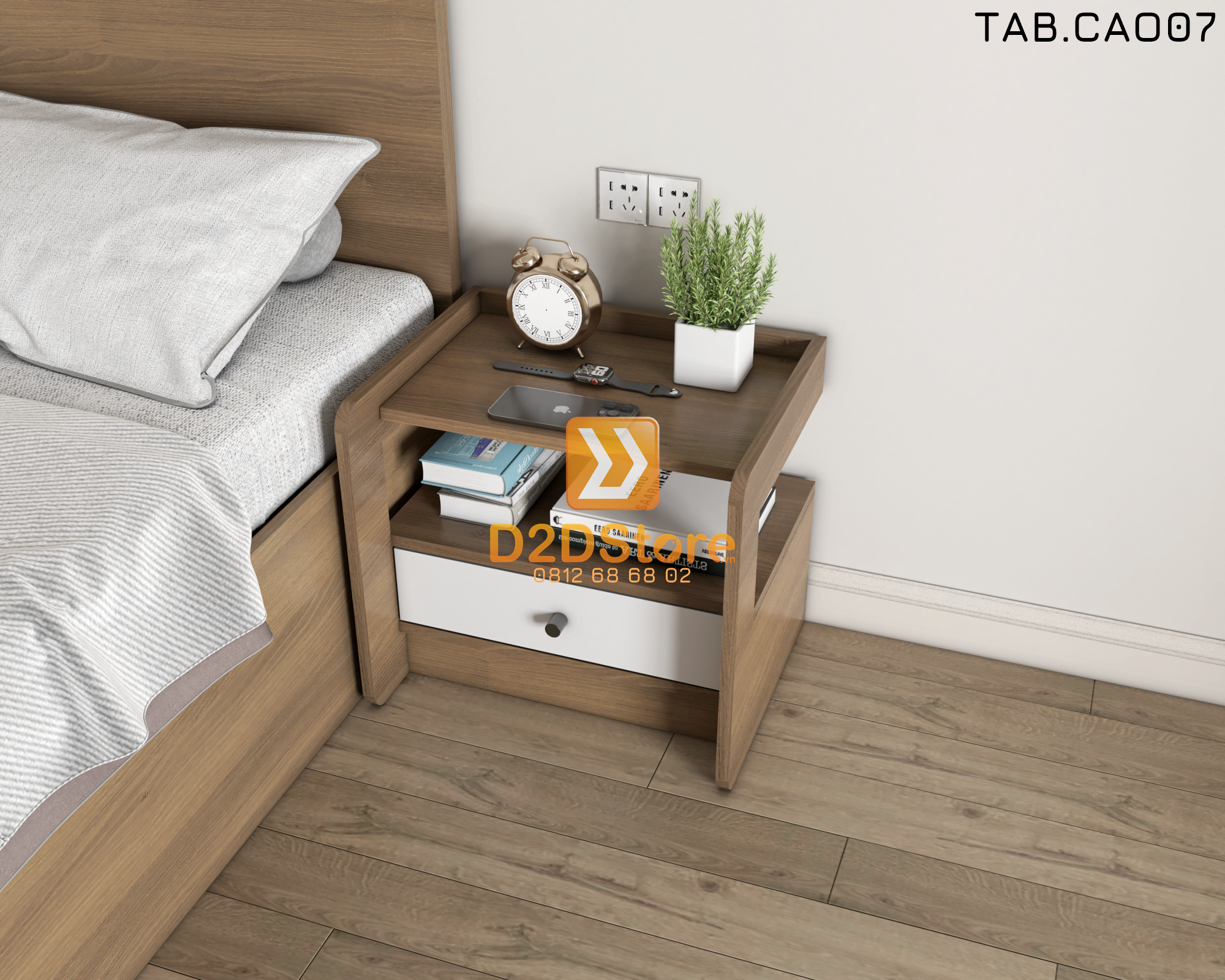  Tab đầu giường cao TAB.CAO07 