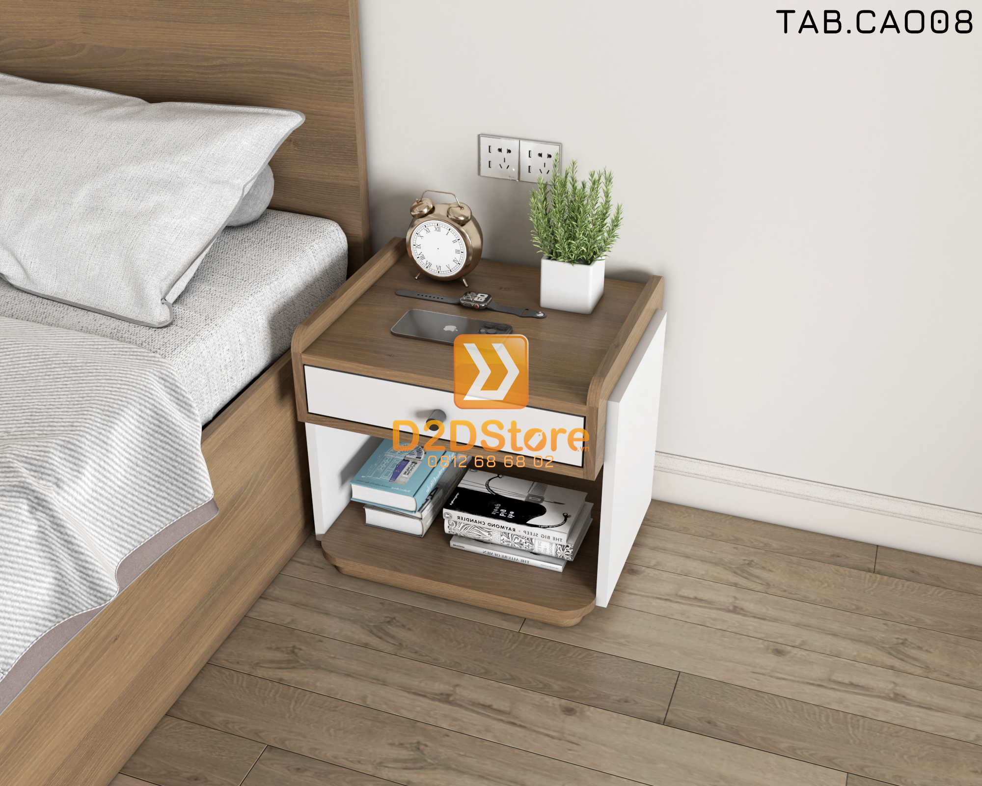  Tab đầu giường cao TAB.CAO08 