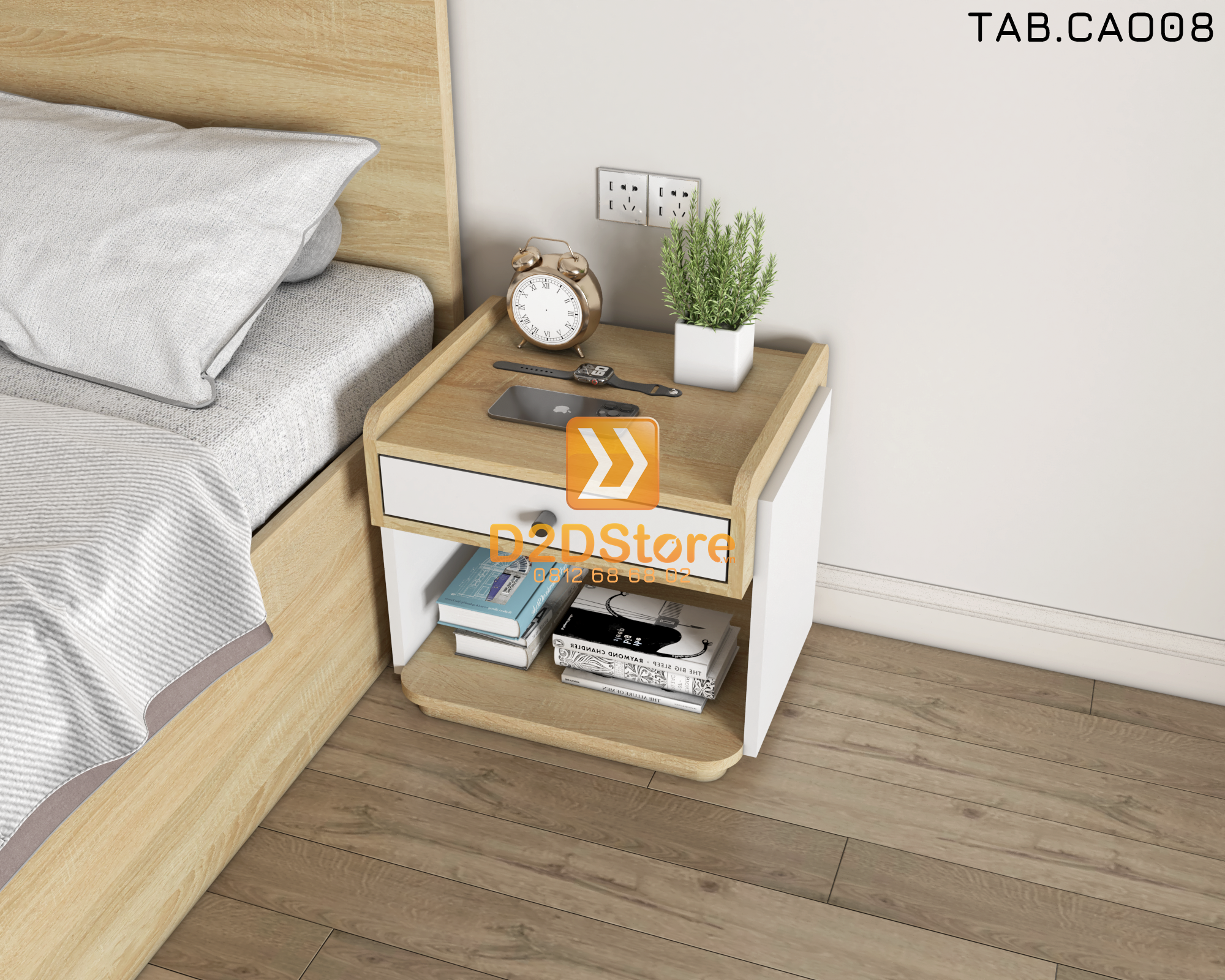  Tab đầu giường cao TAB.CAO08 