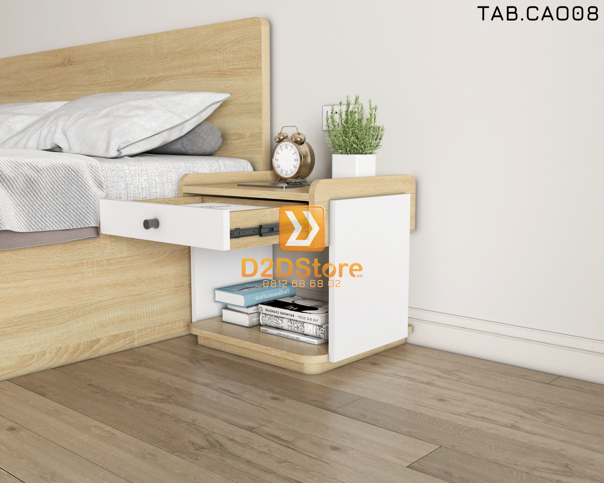  Tab đầu giường cao TAB.CAO08 
