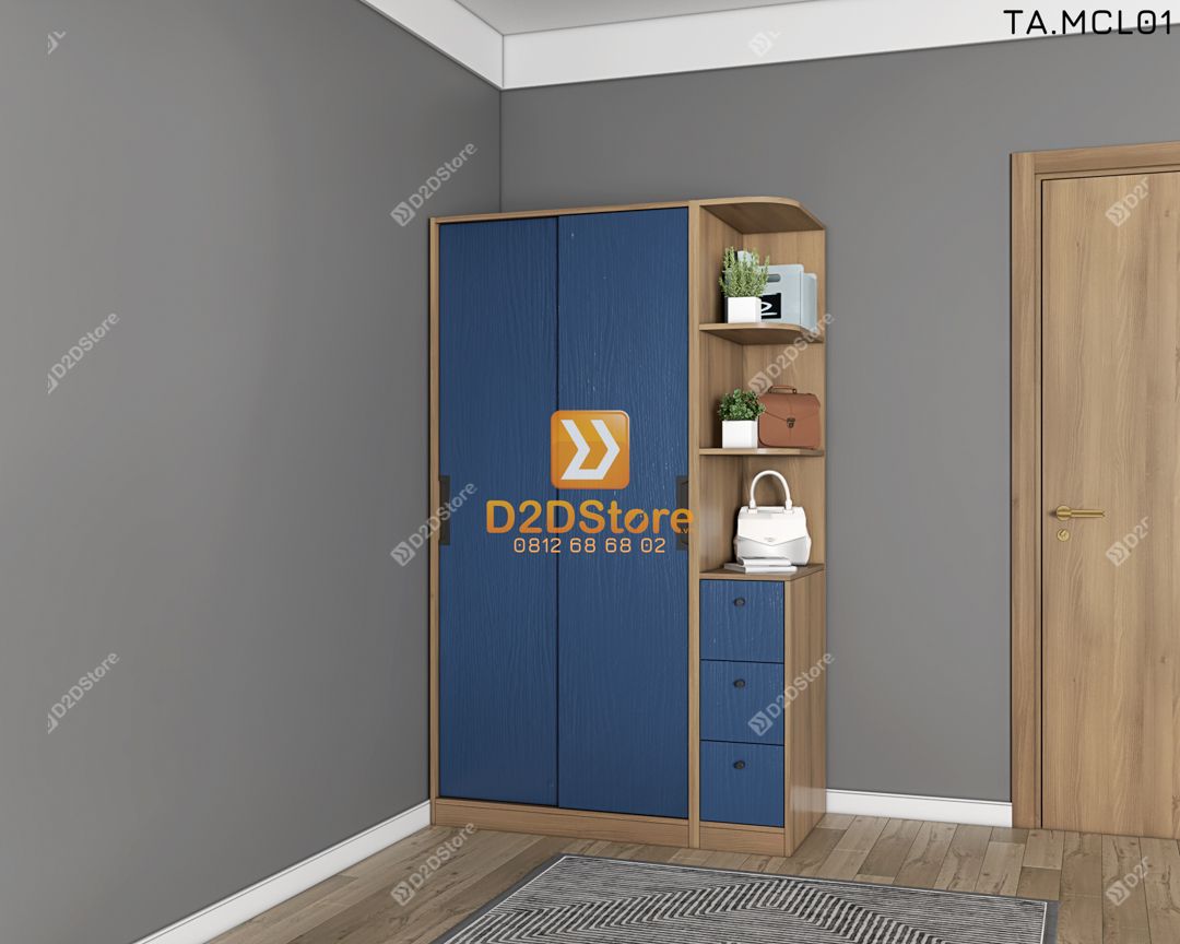  Tủ quần áo melamine cửa lùa TA.MCL01 