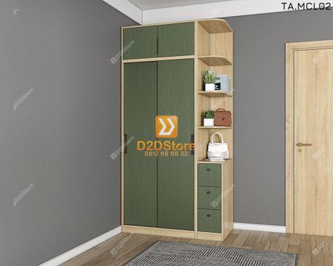 Tủ quần áo melamine cửa lùa TA.MCL02