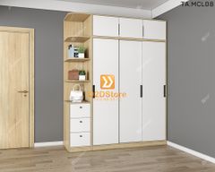 Tủ quần áo melamine cửa lùa TA.MCL08