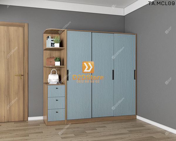 Tủ quần áo melamine cửa lùa TA.MCL09