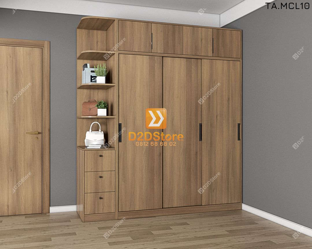  Tủ quần áo melamine cửa lùa TA.MCL10 