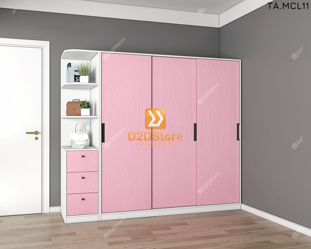  Tủ quần áo melamine cửa lùa TA.MCL11 