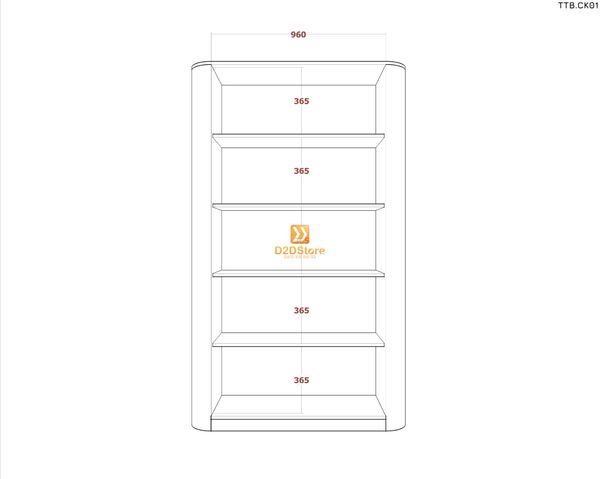 Tủ trưng bày cánh kính TTB.CK01