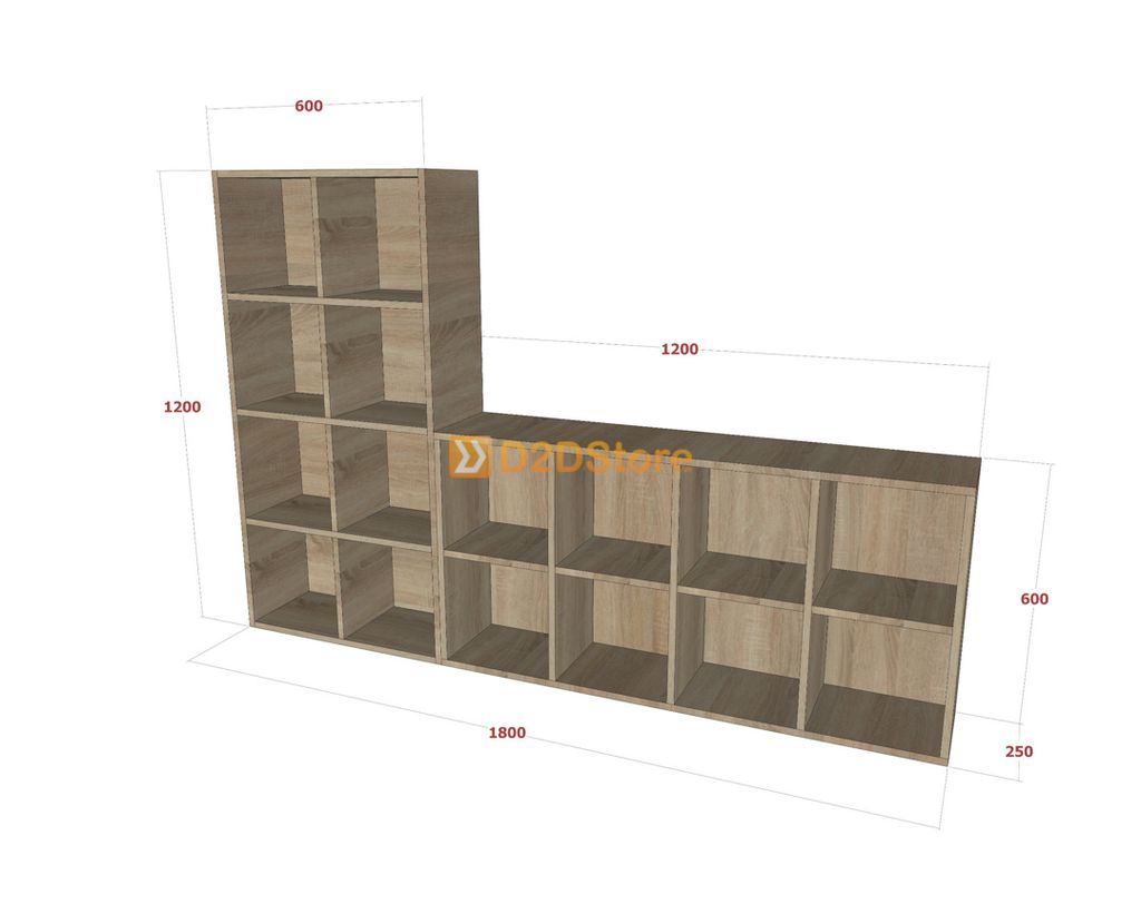 Kệ sách để sàn KS.DS04