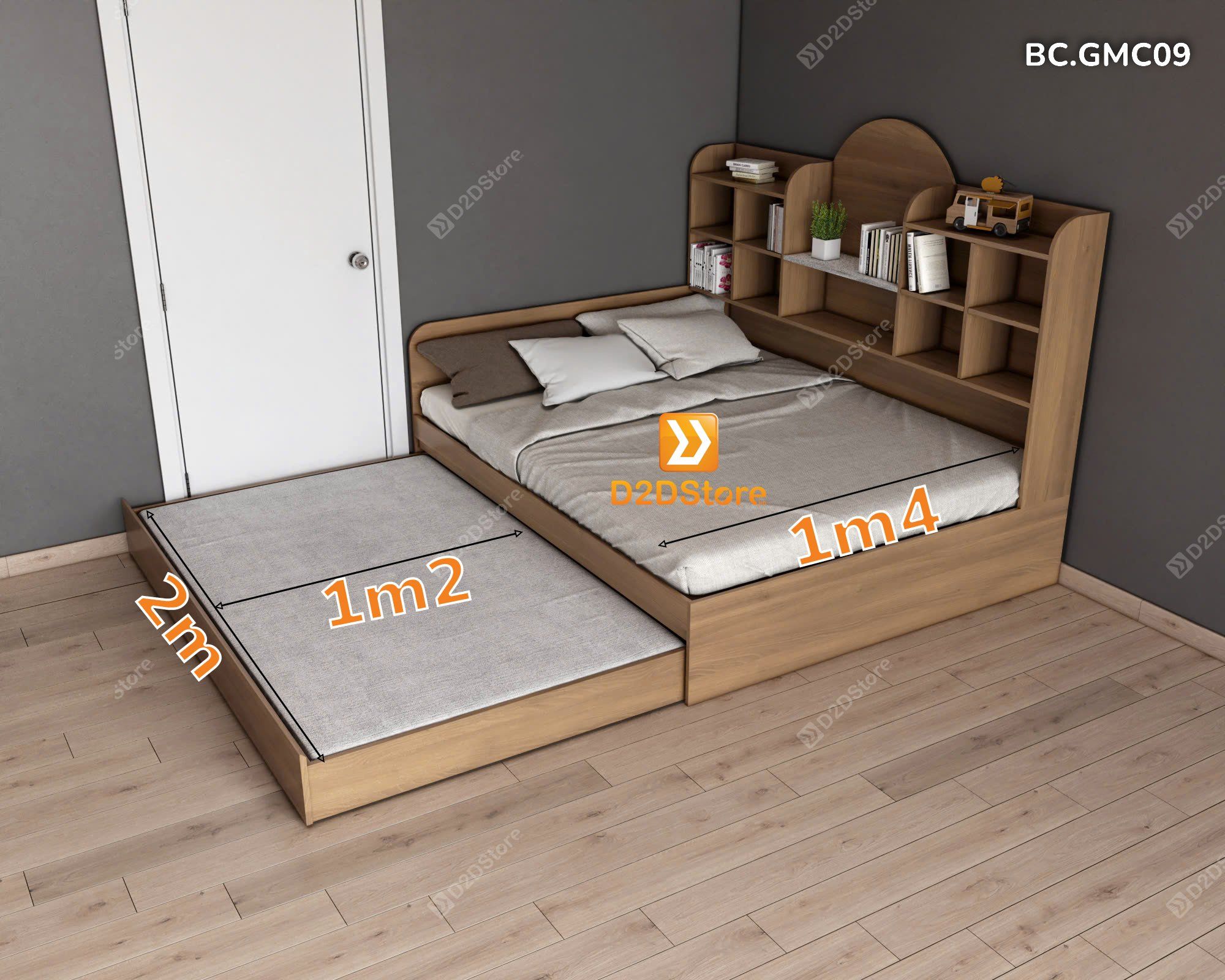  Giường mẹ bồng con thông minh nhiều kích thước mã BC.GMC09 