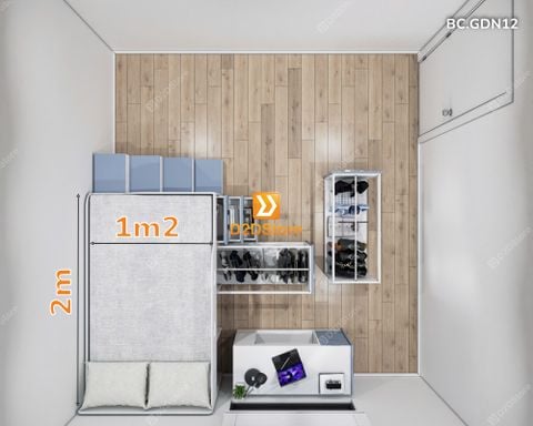 Giường đa năng kết hợp tủ áo và bàn học mã BC.GDN12