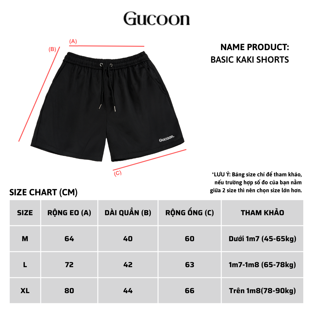  GUCOON® BASIC KAKI SHORT 