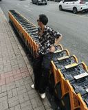  GUCOON® CUBAN SHIRT - ROSE BLACK/WHITE 