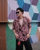  GUCOON® CUBAN SHIRT - PINK LEO 