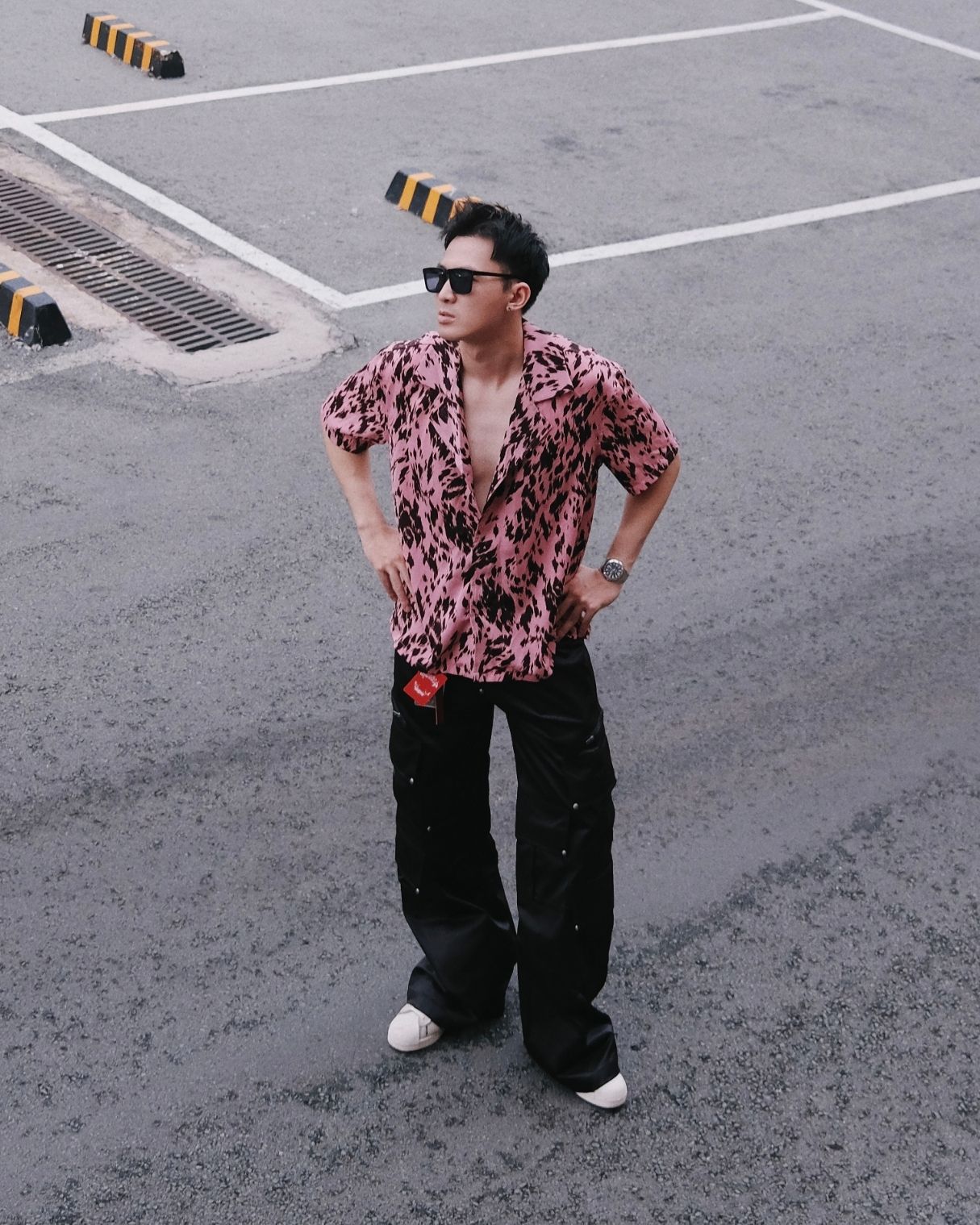  GUCOON® CUBAN SHIRT - PINK LEO 