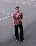  GUCOON® CUBAN SHIRT - PINK LEO 