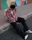  GUCOON® CUBAN SHIRT - PINK LEO 