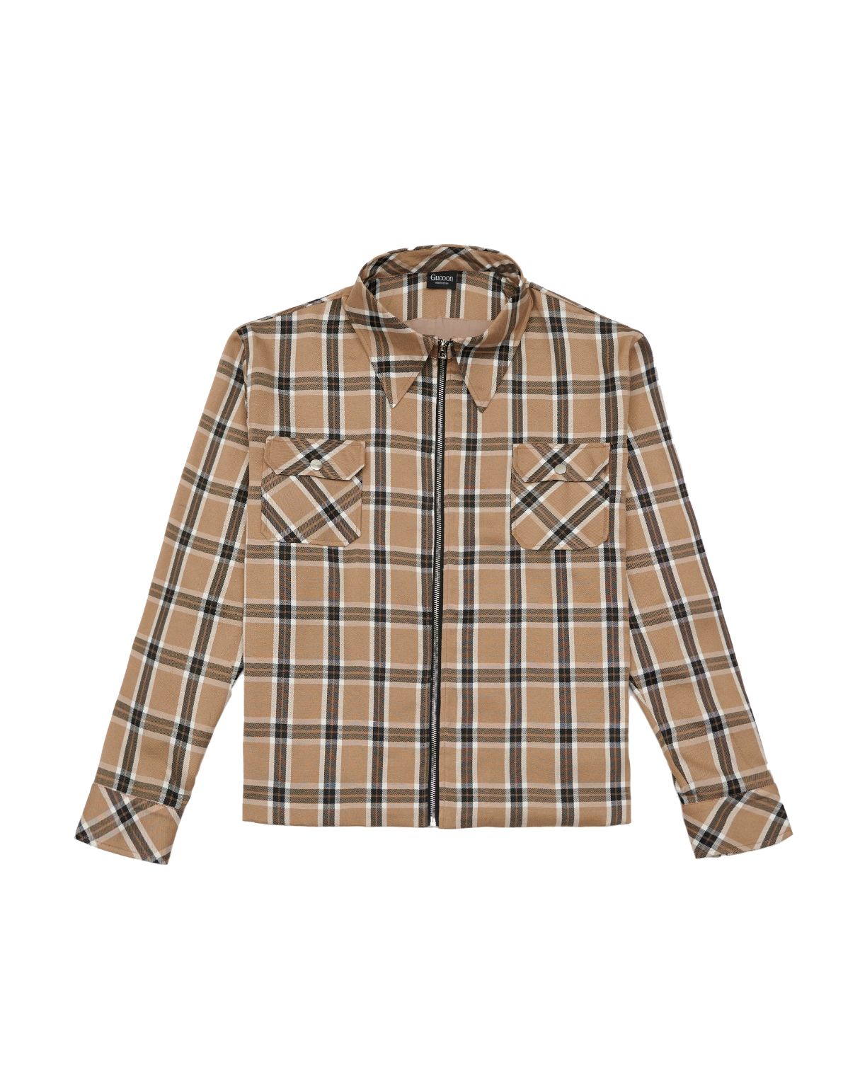  GUCOON® ZIPPED FLANNEL SHIRT 
