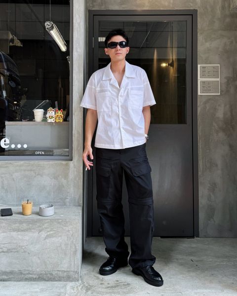  GUCOON® WHITE BOXY SHIRT 