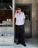  GUCOON® WHITE BOXY SHIRT 