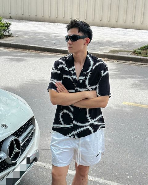  GUCOON® CUBAN SHIRT ABSTRACT 