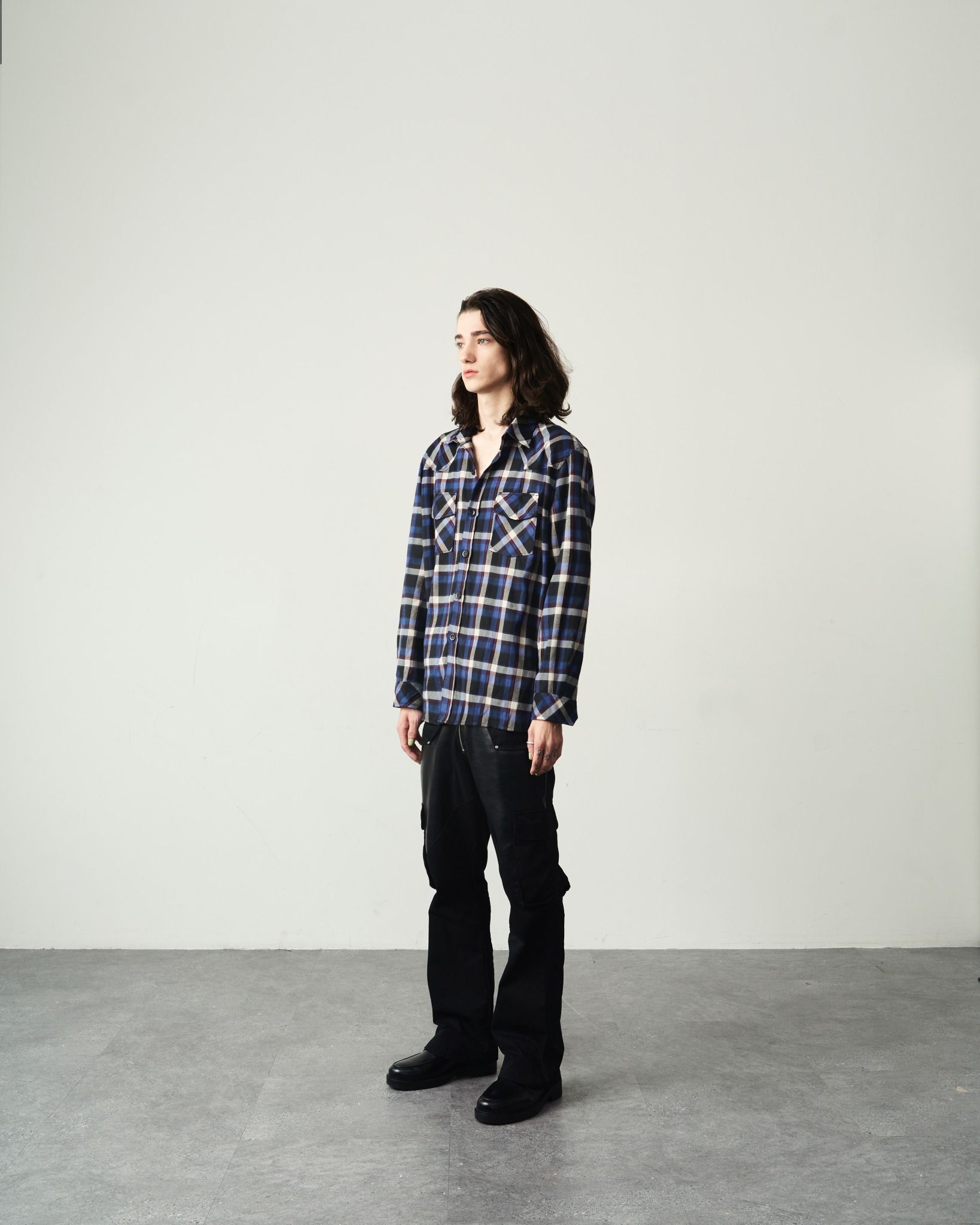  GUCOON® RELAXED FLANNEL SHIRT 