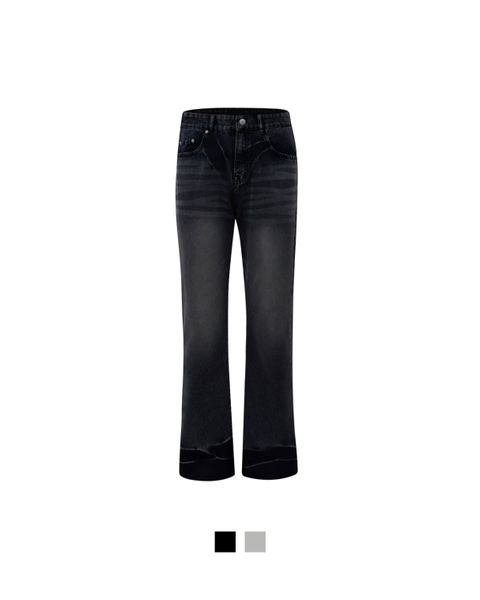  GUCOON® VINTAGE STRAIGHT WASH JEANS 