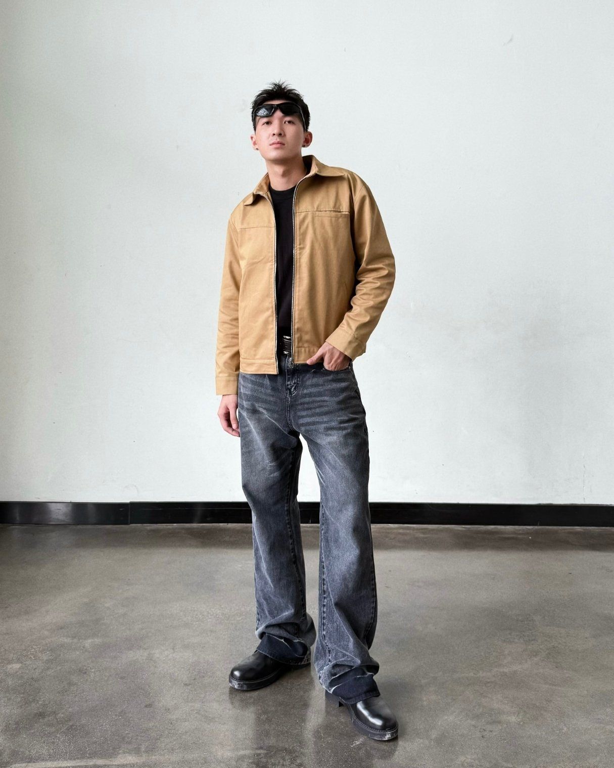  GUCOON® VINTAGE STRAIGHT WASH JEANS 