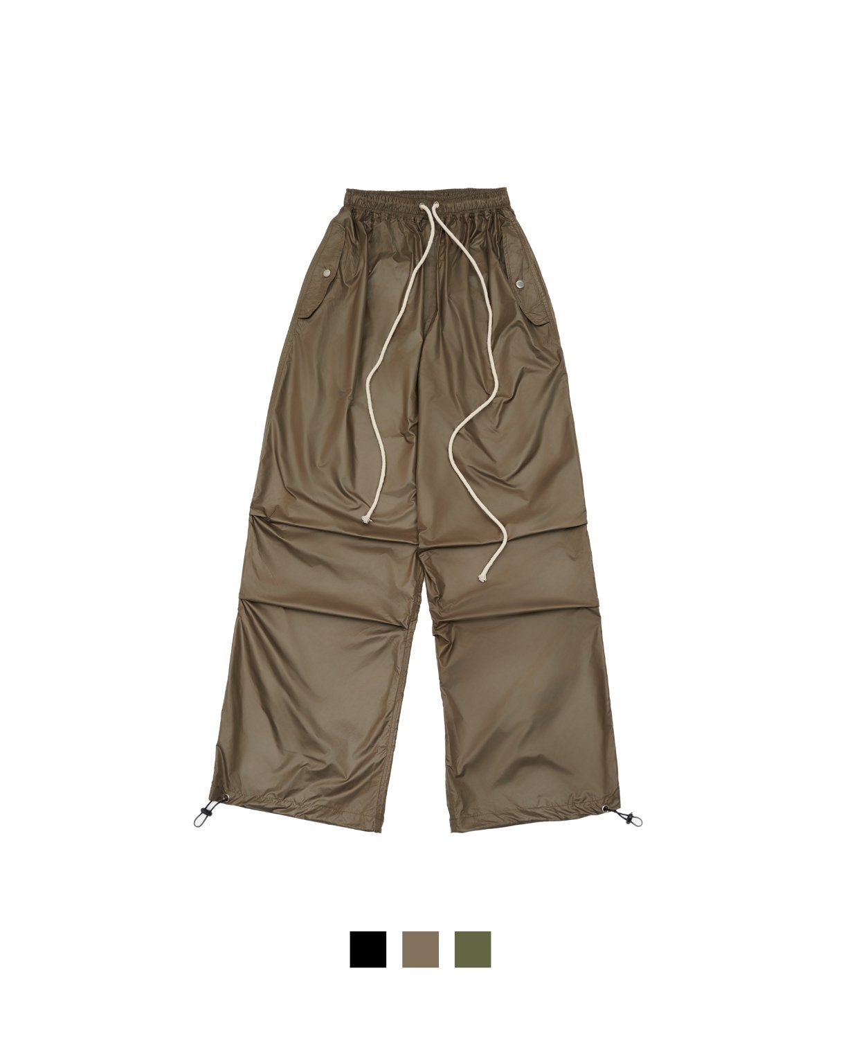  GUCOON® METALIC PARACHUTE PANTS 