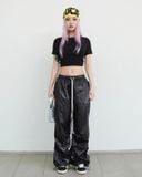  GUCOON® METALIC PARACHUTE PANTS 