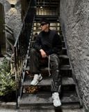  GUCOON® METALIC PARACHUTE PANTS 