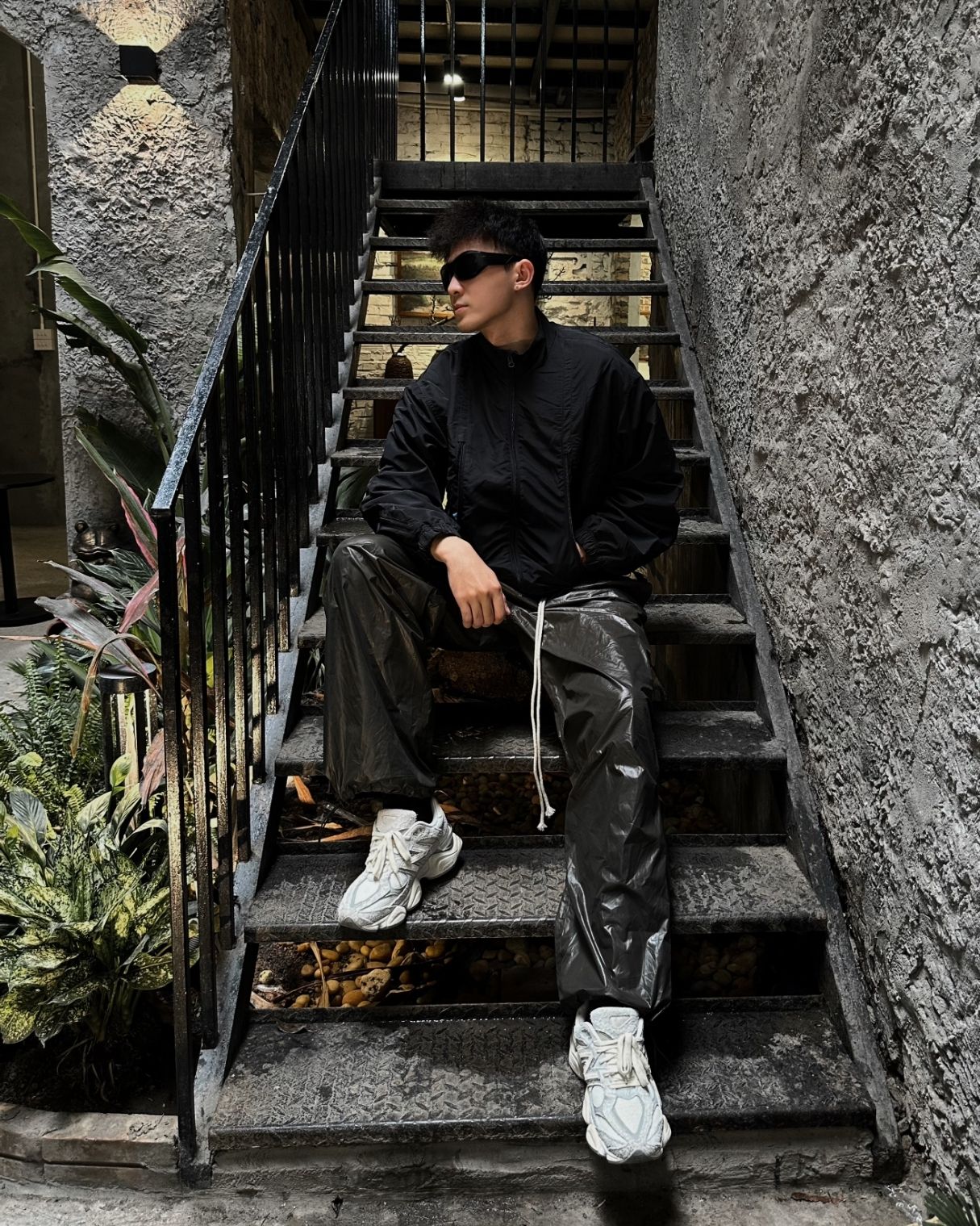  GUCOON® METALIC PARACHUTE PANTS 