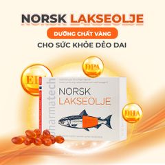 Viên dầu cá hồi nguyên chất - Pharmatech Norsk Lakseolje - Hộp 30 viên