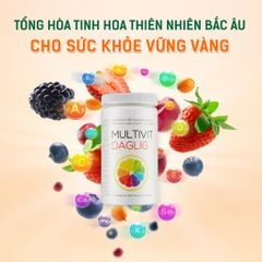 Viên nén bổ sung vitamin và khoáng chất Pharmatech Multivit Daglig - Lọ 180 viên