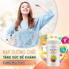 Viên nén bổ sung vitamin và khoáng chất Pharmatech Multivit Daglig - Lọ 180 viên