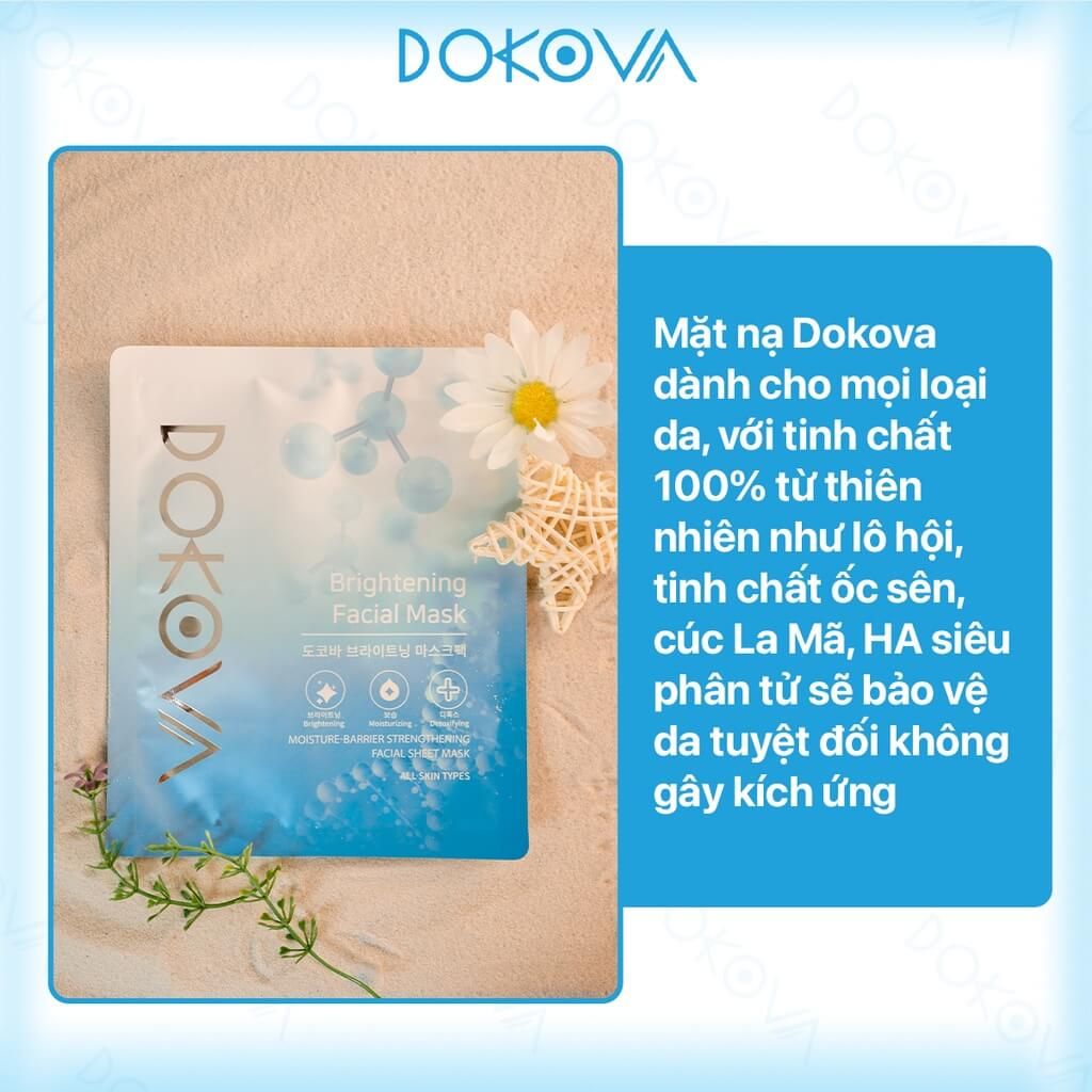 Mặt nạ trắng da mờ nám chống lão hóa – Dokova Facial Mask