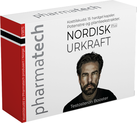 Viên nang tăng cường sức khỏe nam giới Pharmatech Nordisk Urkraft Plus - Hộp 15 viên