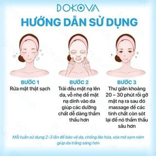 Mặt nạ trắng da mờ nám chống lão hóa – Dokova Facial Mask