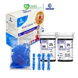  Que Thử Đường Huyết CHIDO GLS - 79 Tặng Kèm Kim Lấy Máu, Hộp 50 que 